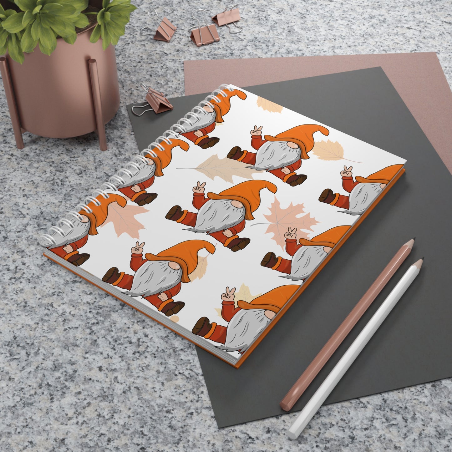 Gnome Thanksgiving Funny Spiral Notebook