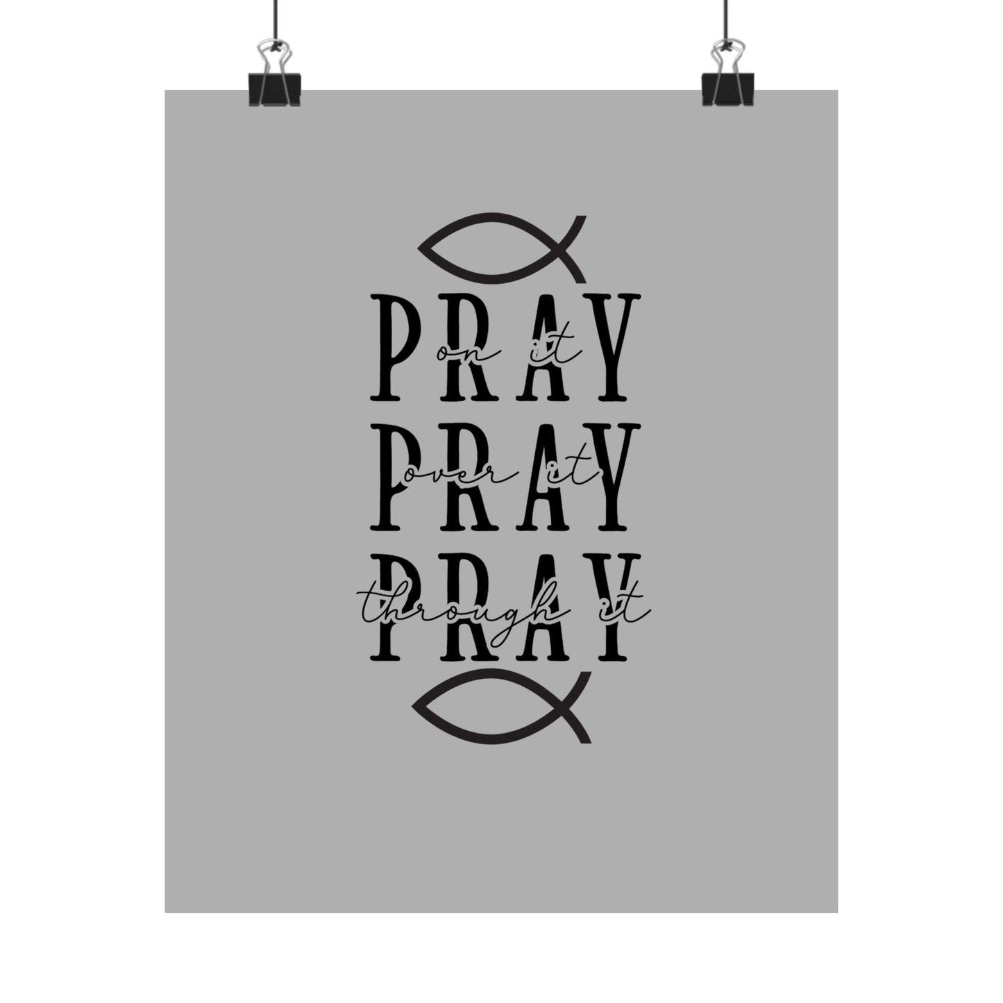 Pray Inspirational Poster, Matte Vertical