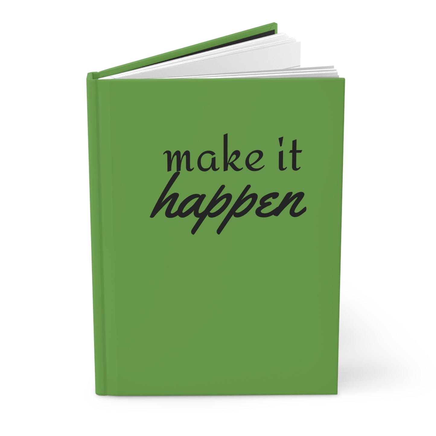 Make It Happen Hardcover Journal Notebook, Lined Pages