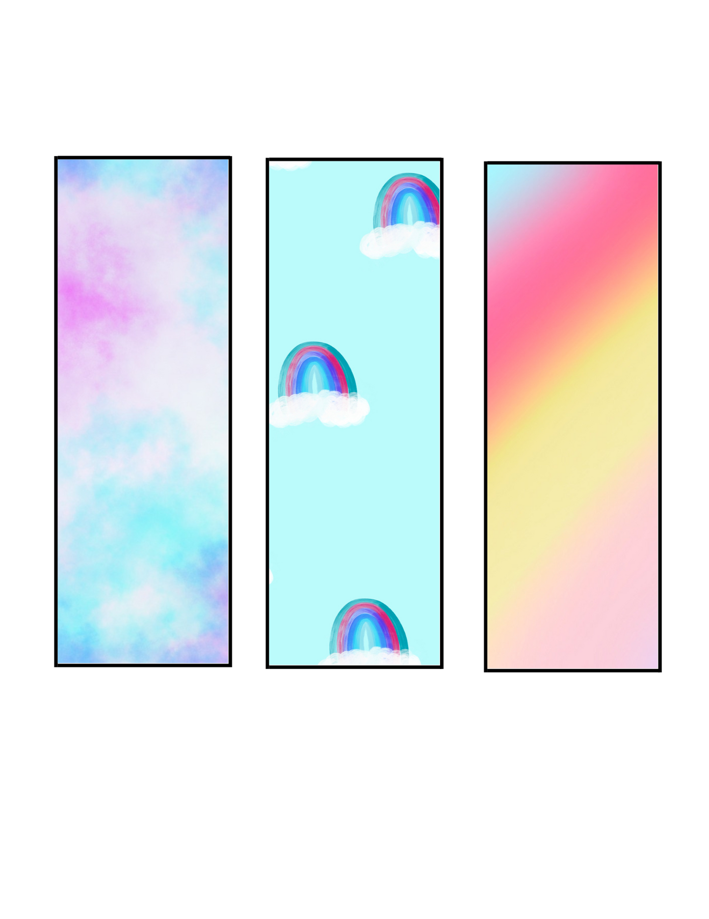 42 Printable Bookmarks for Kids | 12 Kid Color Your Book Marks, Set of 30 Colored Bookmarks | Instant Download DIY Kids Activity