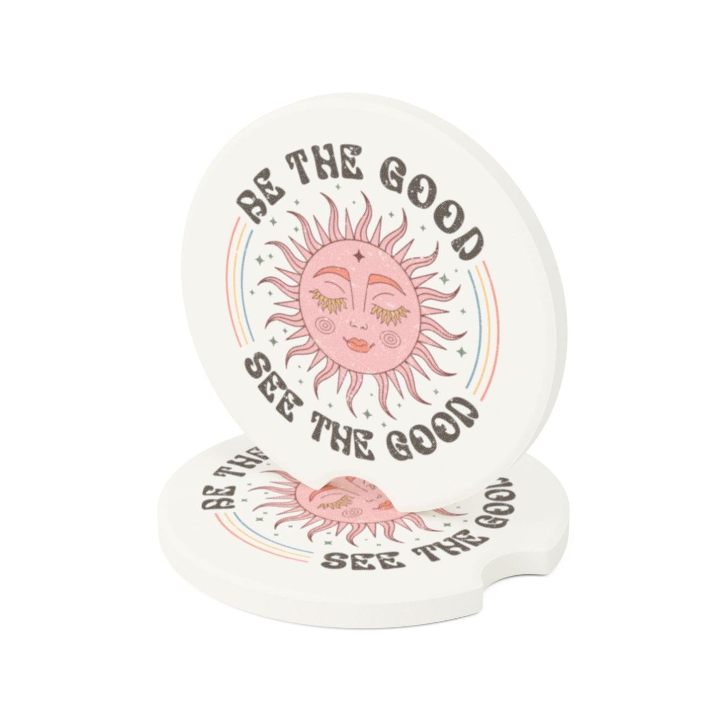 HomeSwag Positive Car Coaster