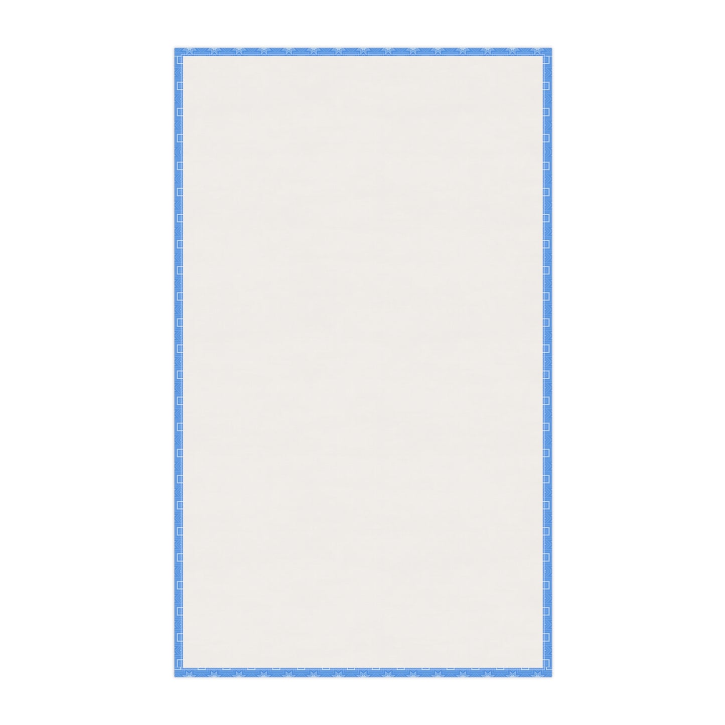 Blue Geometric Print Tea Towel — Cotton Kitchen Towel