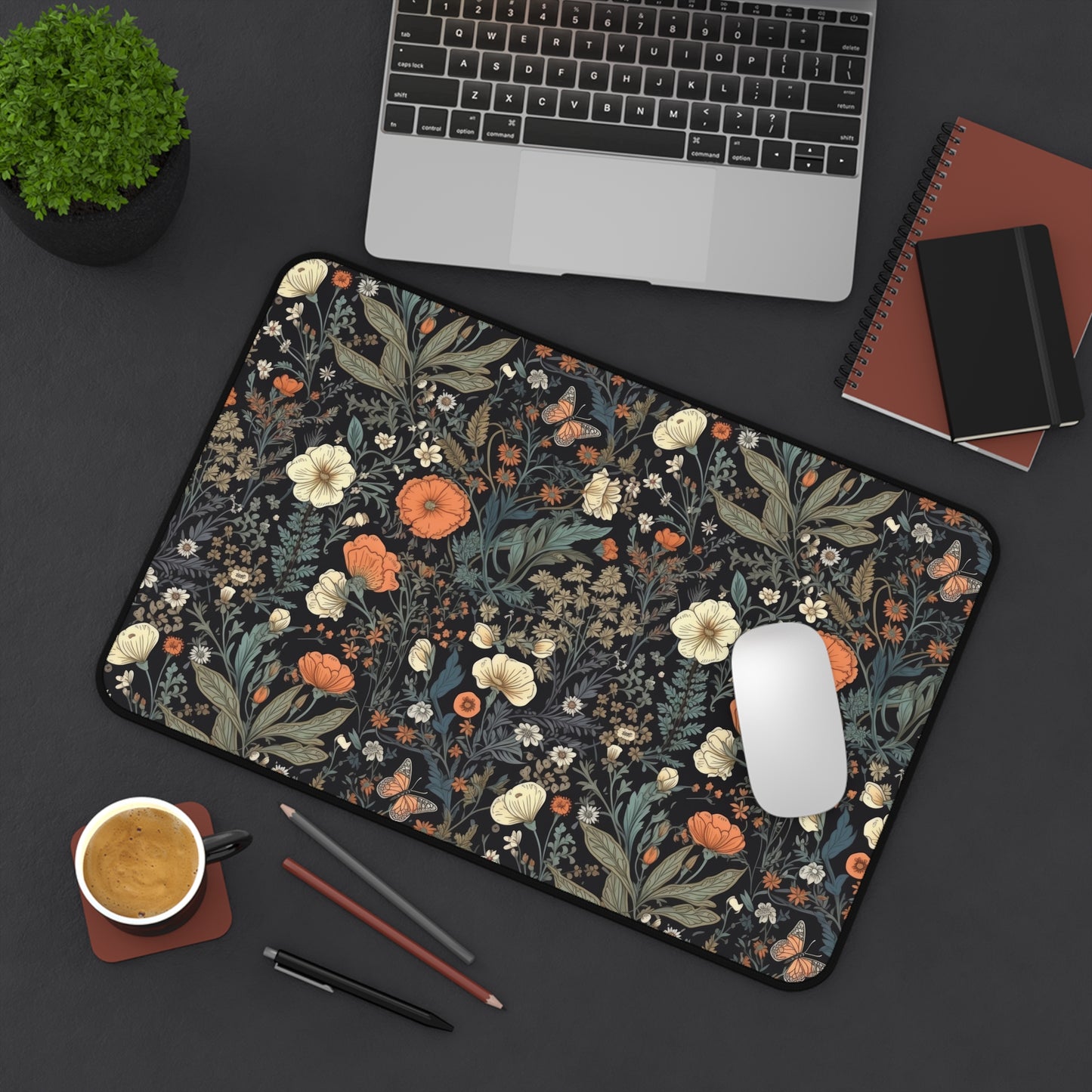 Monarch Butterfly Cottagecore Desk Mat