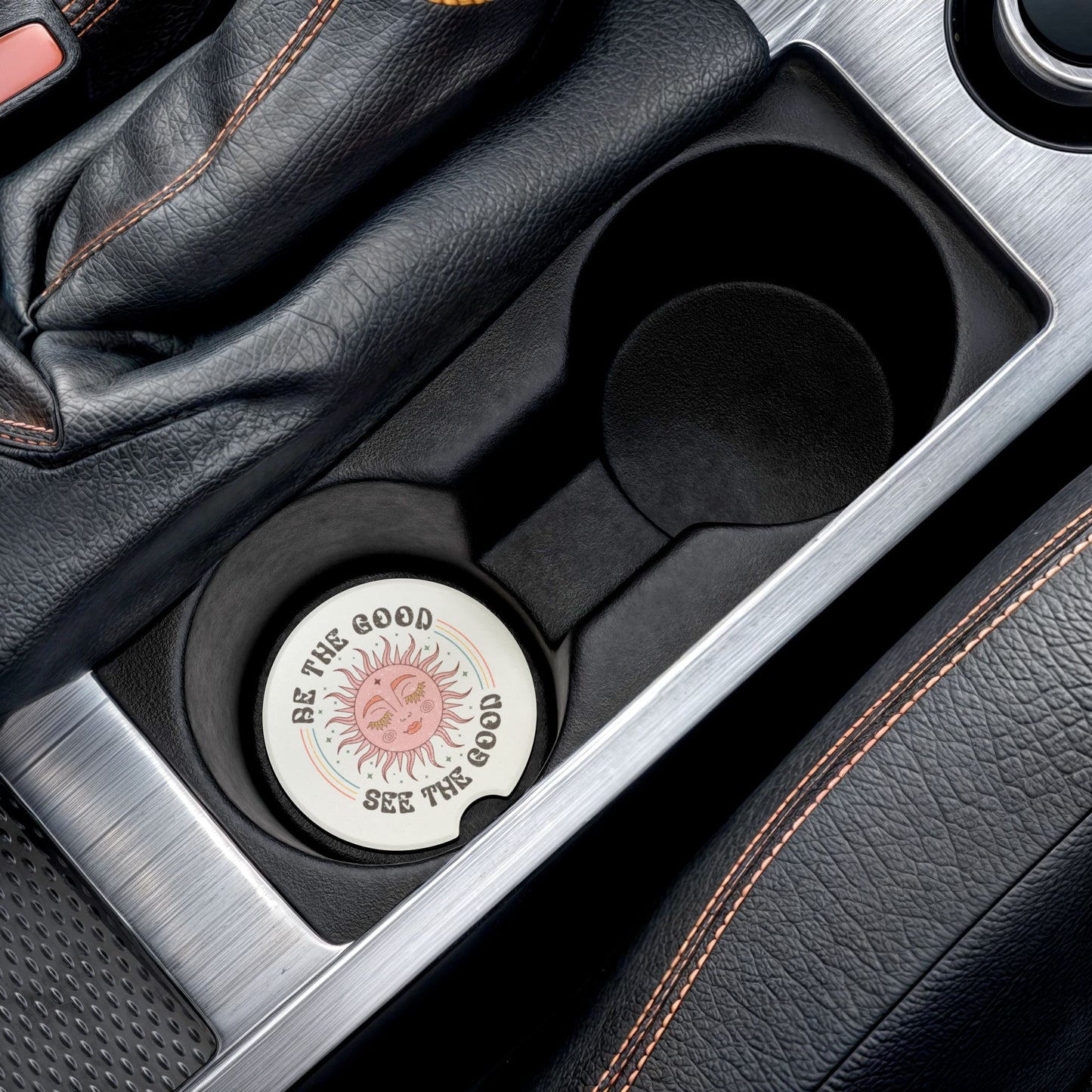 HomeSwag Positive Car Coaster