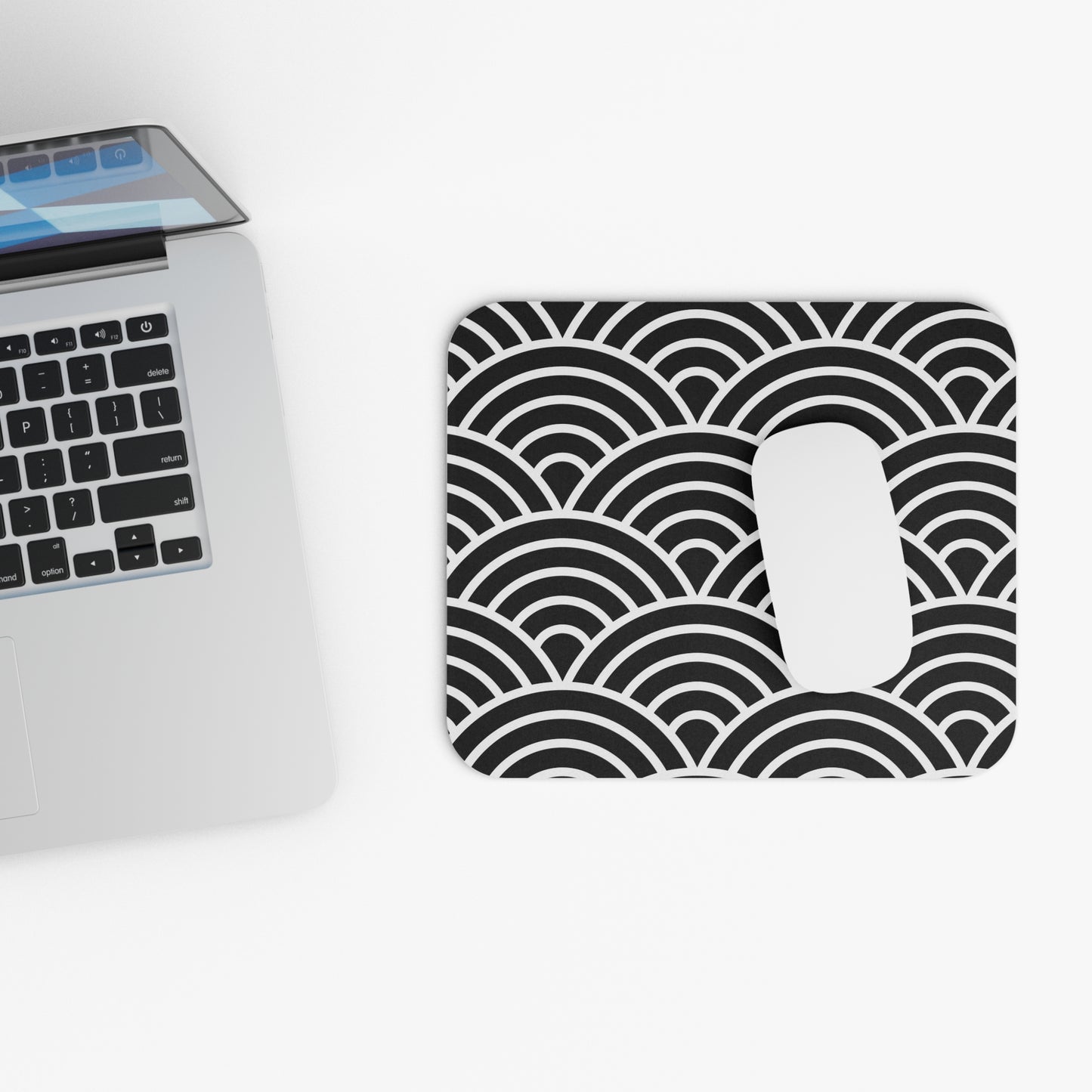 Black and White Art Deco Mouse Pad