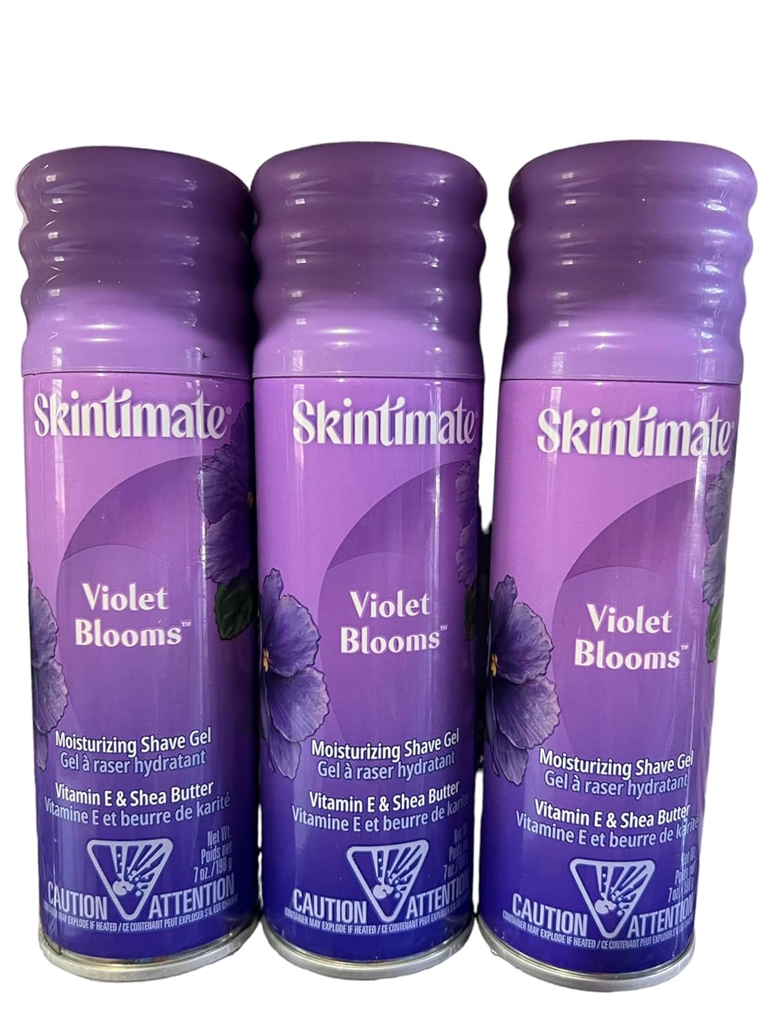 Skintimate Signature Scents Exotic Violet Bloom Shave Gel for Women, 3 Pack