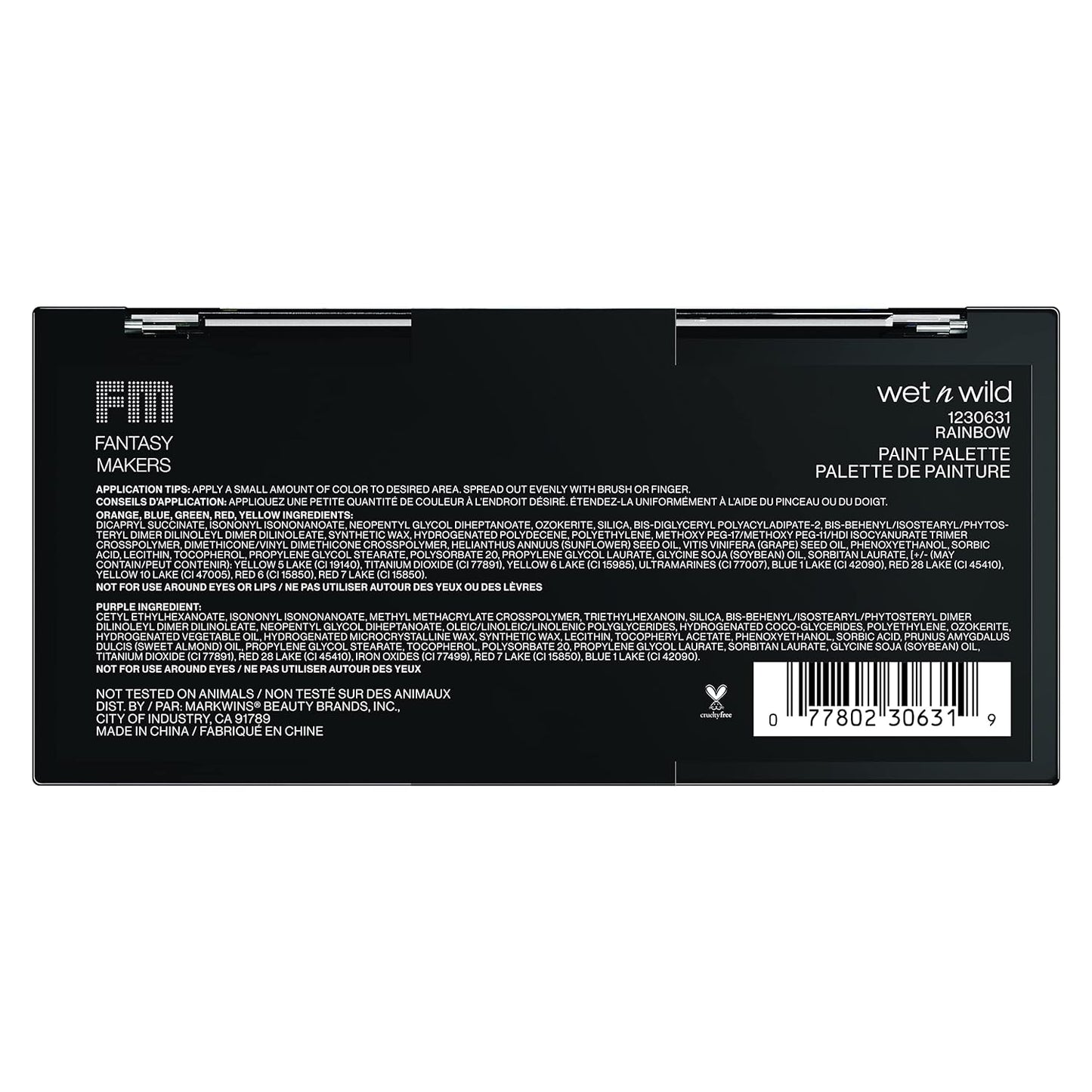 Wet N Wild Paint Palette Fantasy Makers - Limited Edition Rainbow 1230864