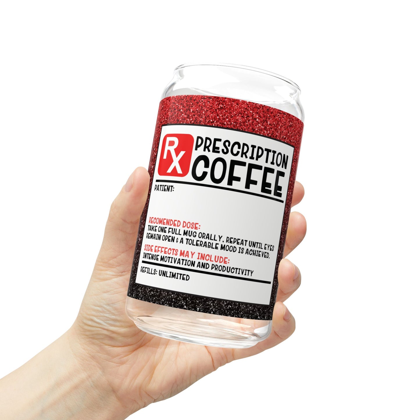 RX Funny Sipper Glass, 16oz