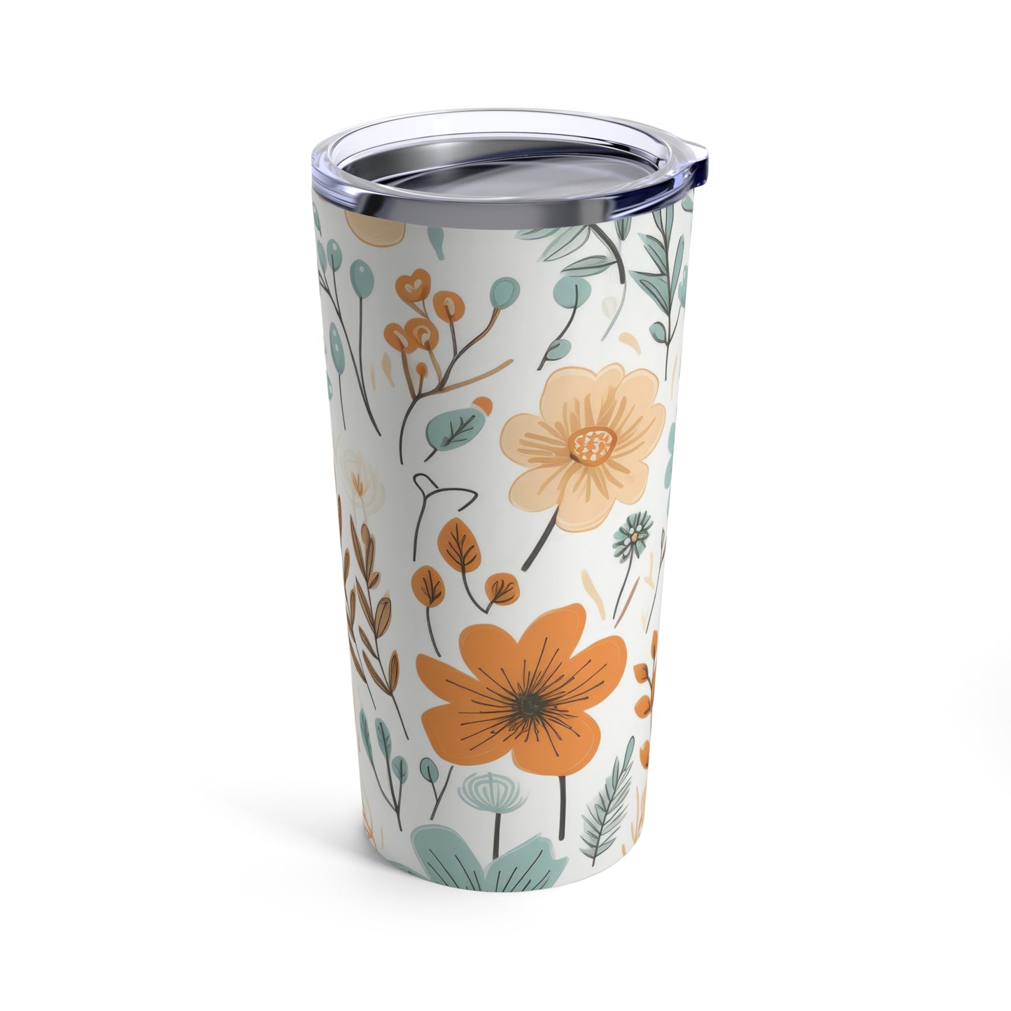 Retro Flowers Tumbler 20oz