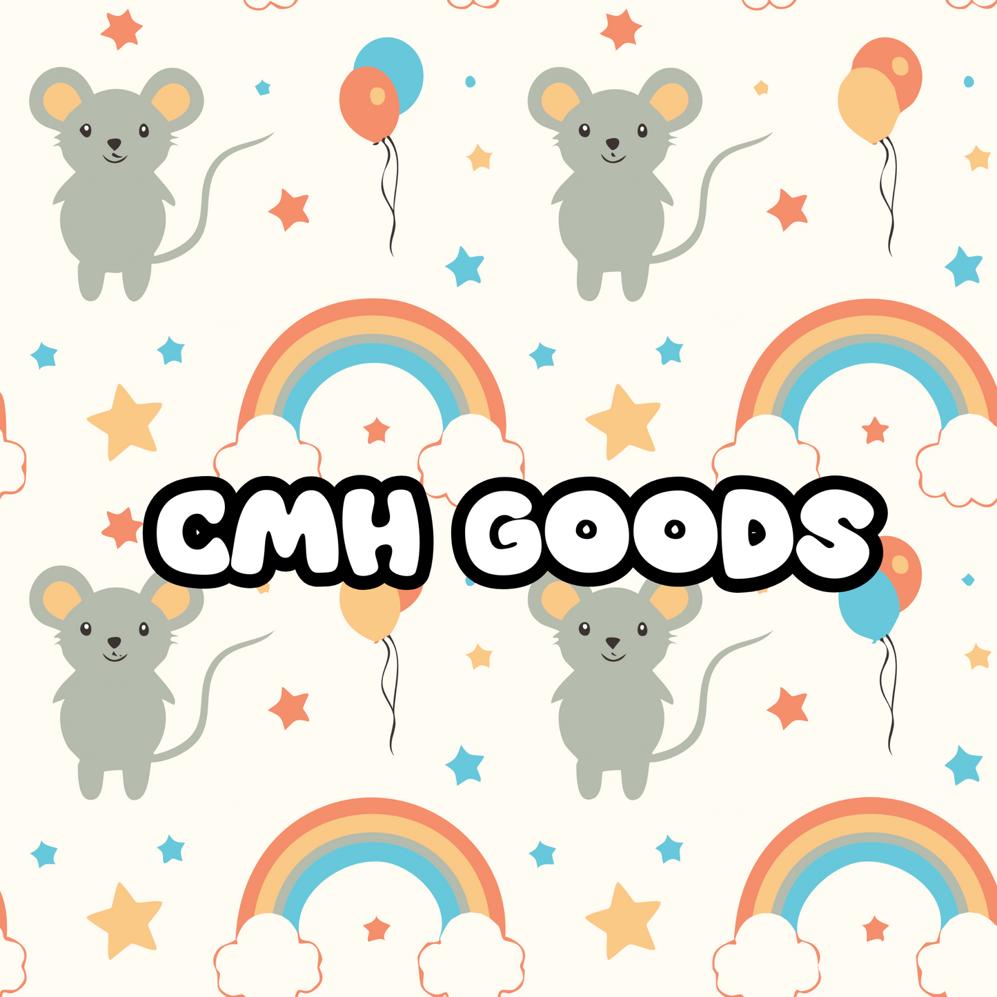 Magical Mouse Seamless Pattern, Warm Colors Seamless Pattern, Retro Mouse Seamless Pattern, Fabric Sublimation