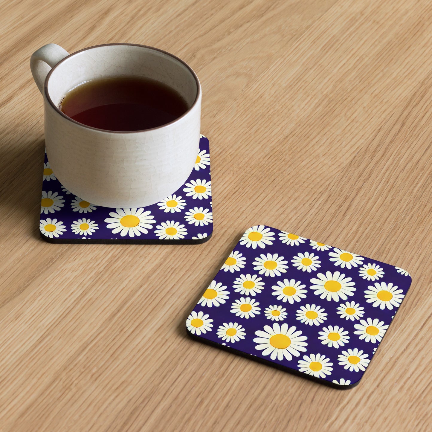 Daisy Lover Cork-back Coaster