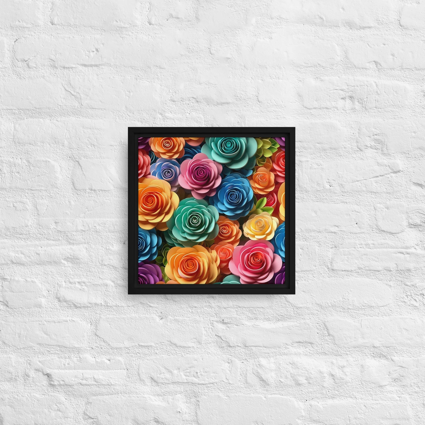 Roses Galore Framed canvas