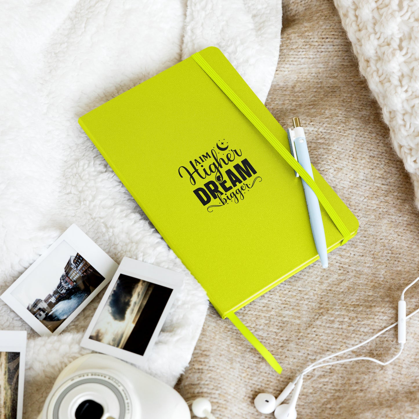 Aim Higher and Dream Bigger Hardcover Journal Notebook