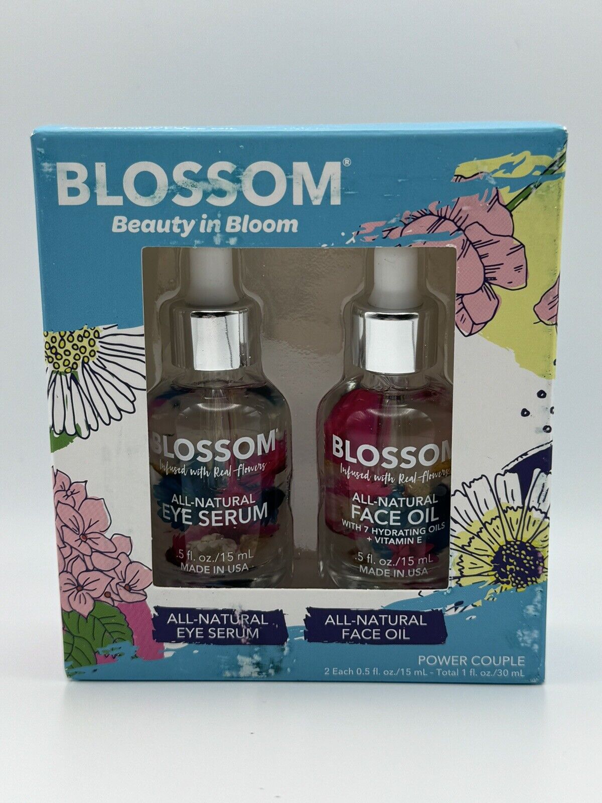 BLOSSOM Beauty in Bloom Power Couple All Natural Eye Serum & Face Oil