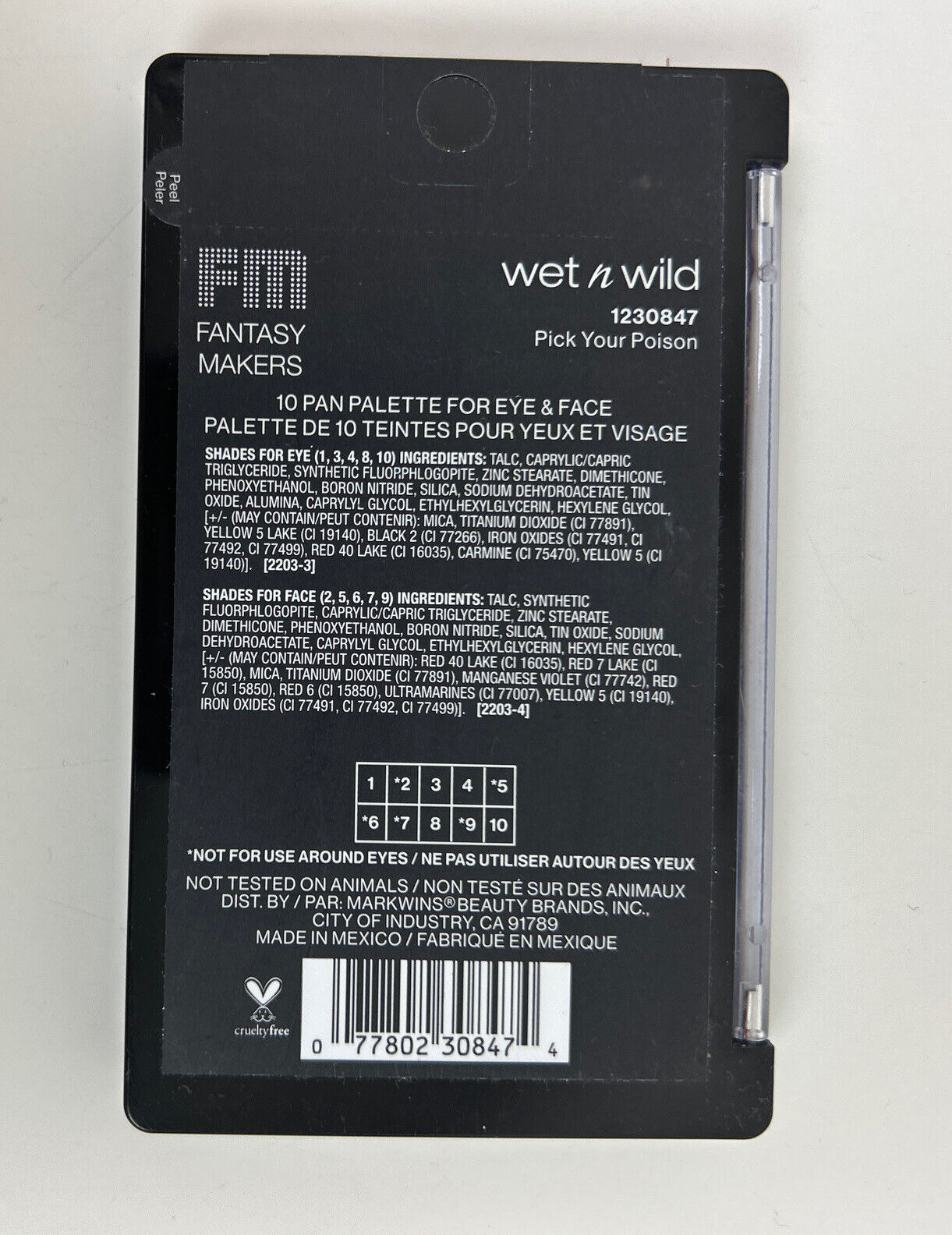 Wet n Wild Fantasy Makers Eye/Face Palette, 1230847 - Pick Your Poison