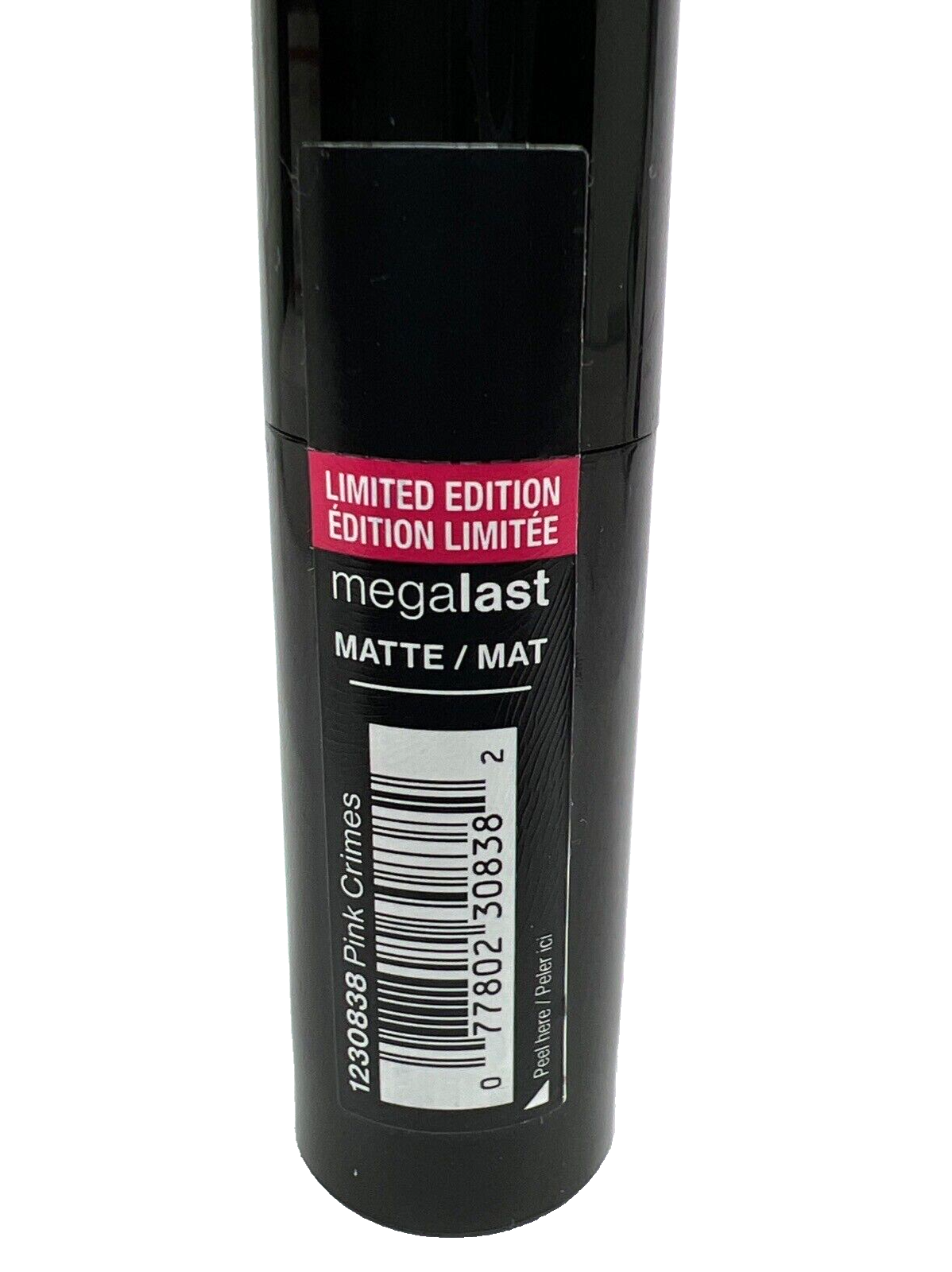 Wet N Wild Megalast Matte LipStick Pink Crimes Limited Edition 0.11 Oz.