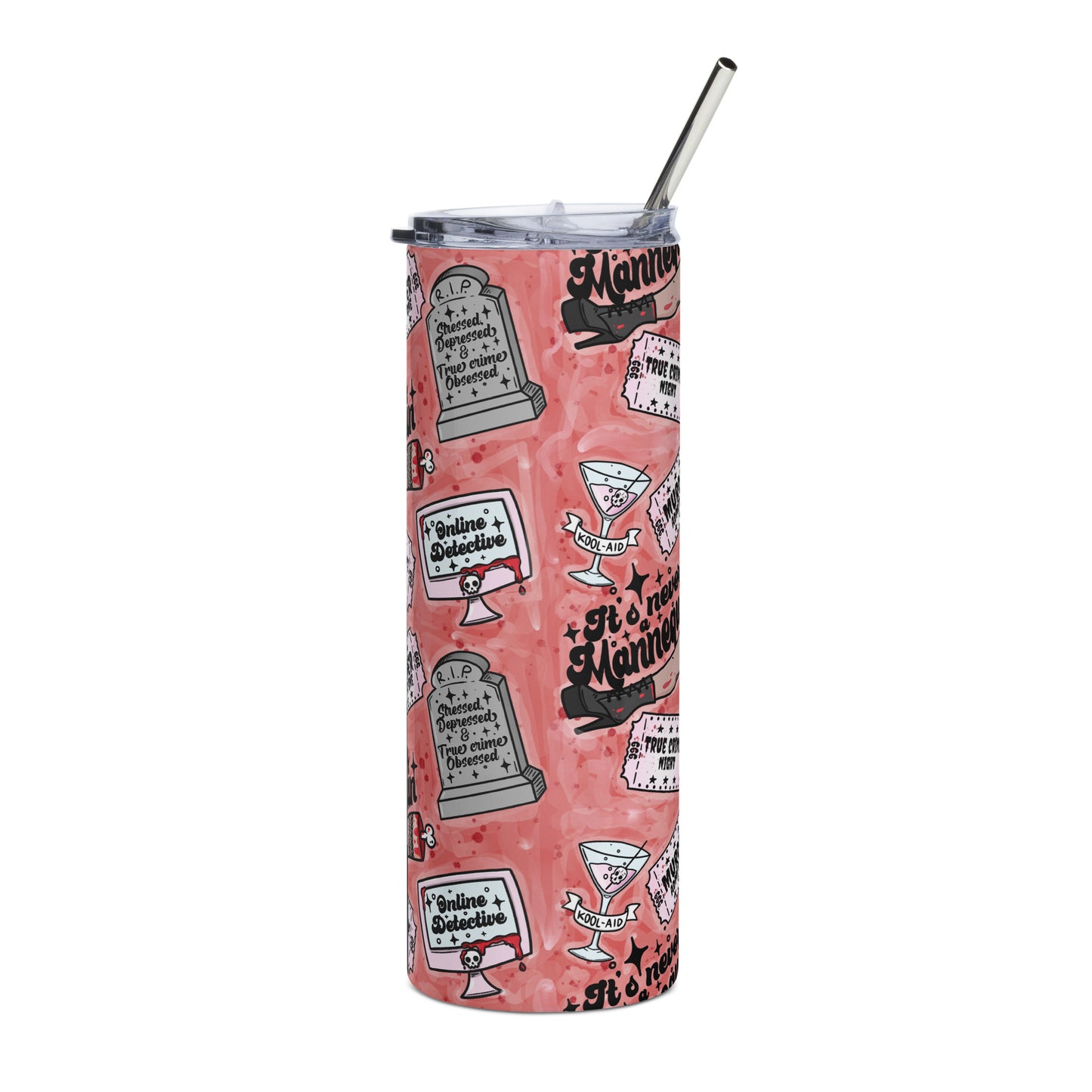 True Crime Lovers Stainless steel tumbler