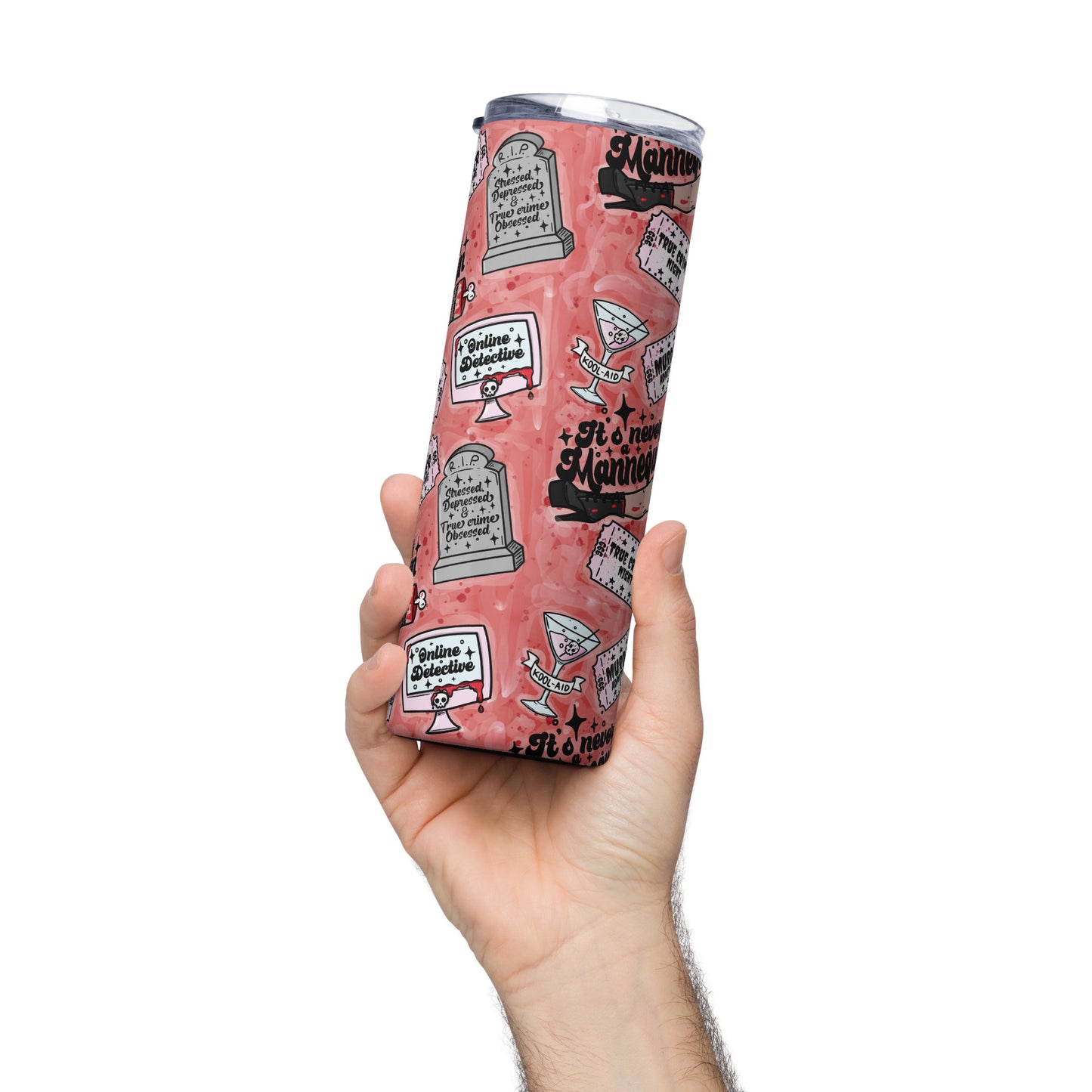 True Crime Lovers Stainless steel tumbler