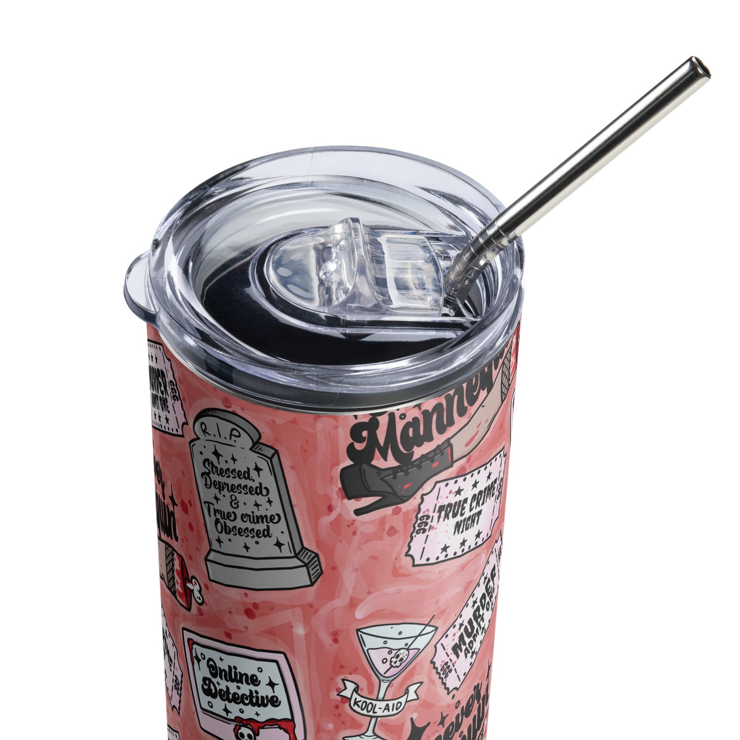 True Crime Lovers Stainless steel tumbler