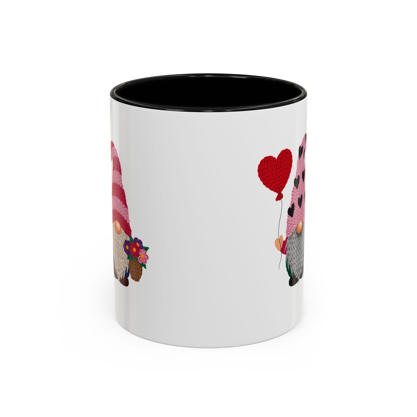 Valentine Gnome Coffee Mug - Cute Couples Accent Mug (11/15oz)