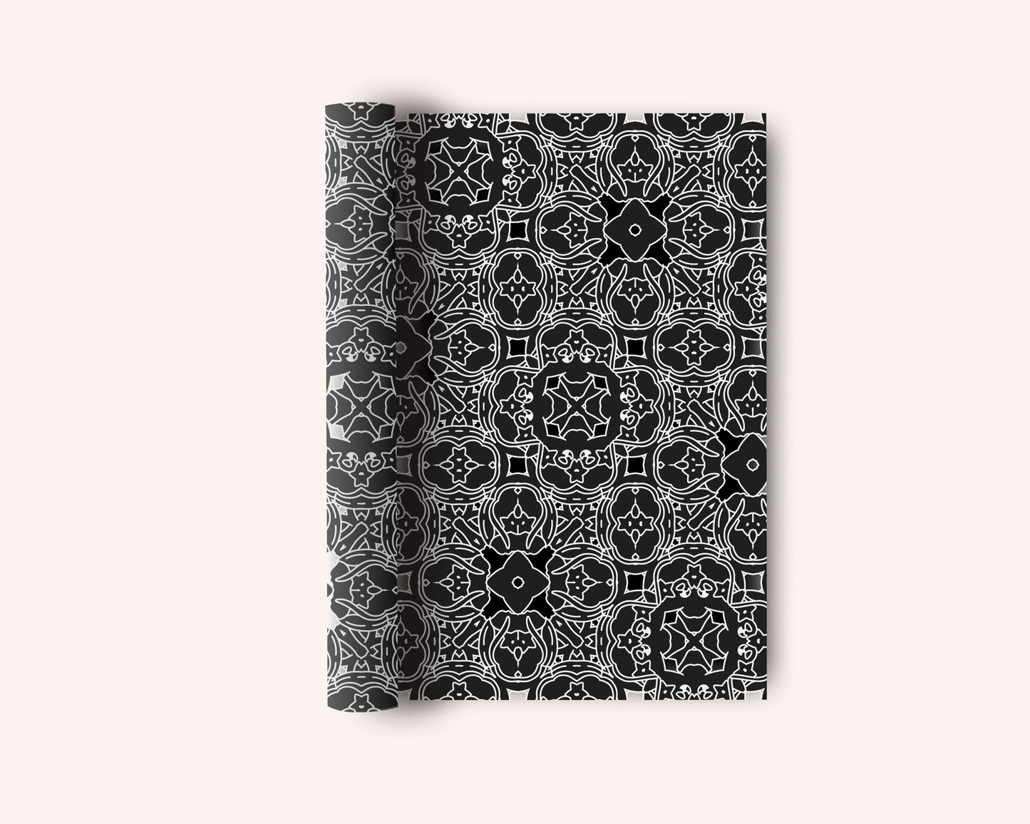 Seamless Black & White Geometric Classic Style Digital Paper Patterns