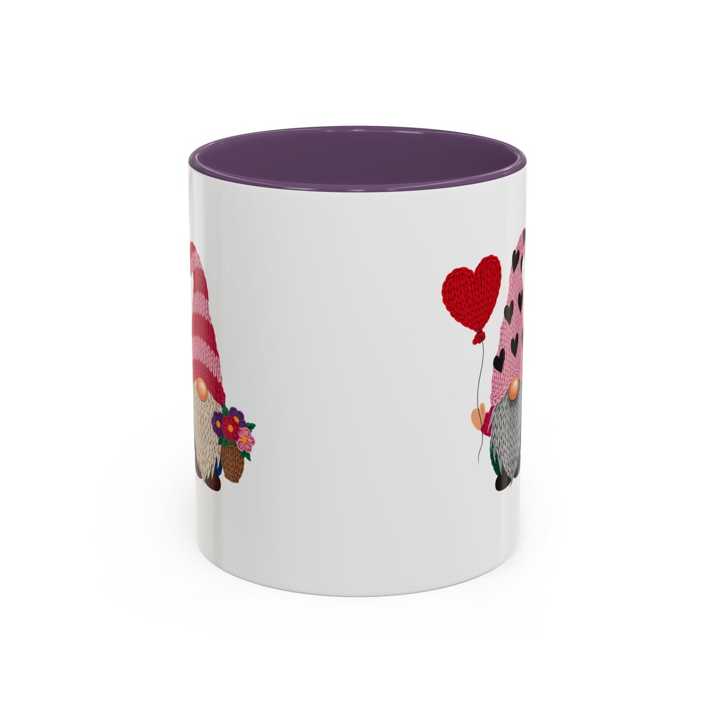 Valentine Gnome Coffee Mug - Cute Couples Accent Mug (11/15oz)