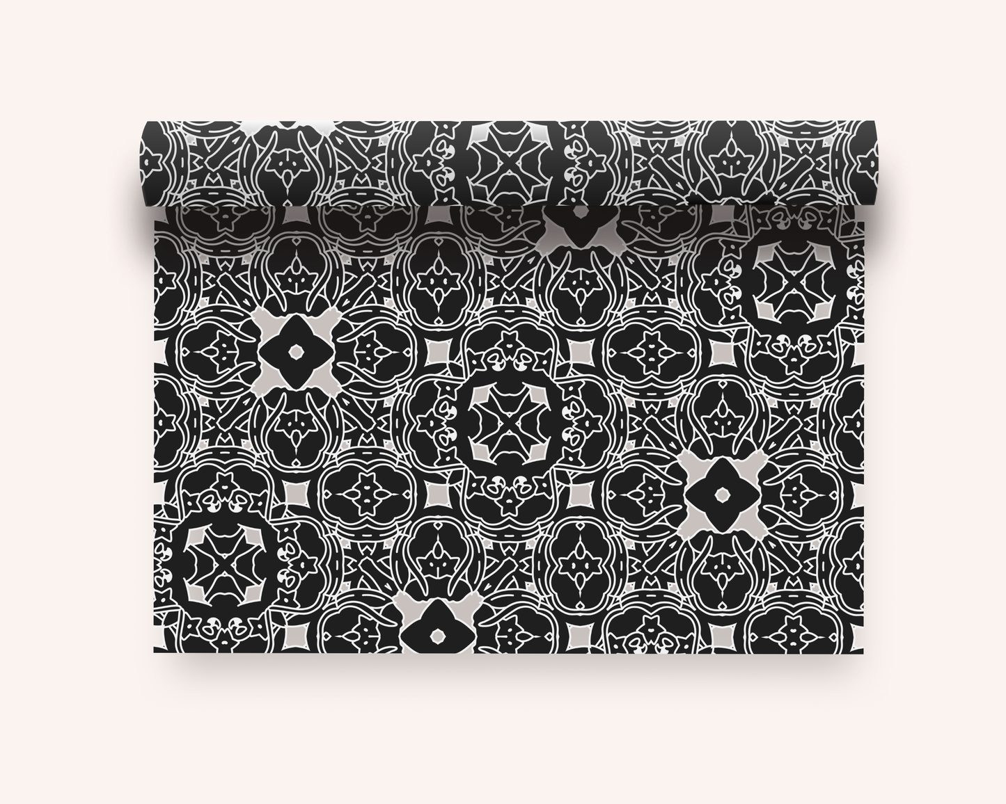 Seamless Black & White Geometric Classic Style Digital Paper Patterns