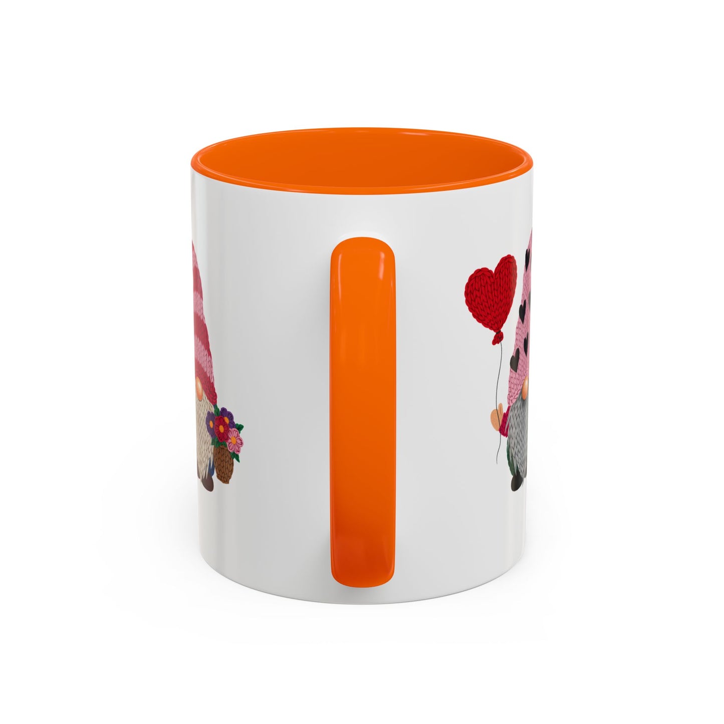 Valentine Gnome Coffee Mug - Cute Couples Accent Mug (11/15oz)