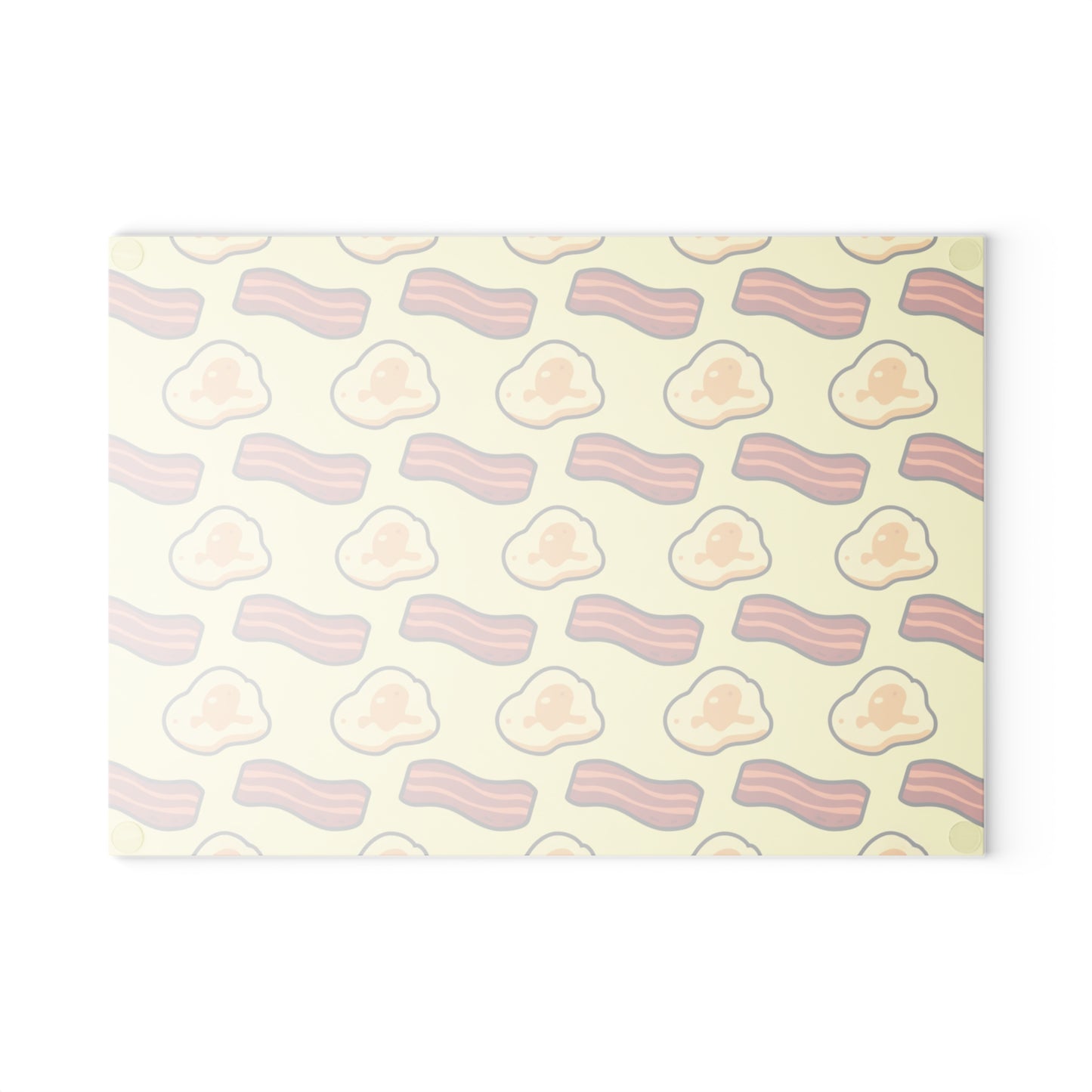 Glass Cutting Board — Bacon & Eggs Patterned Kitchen Board