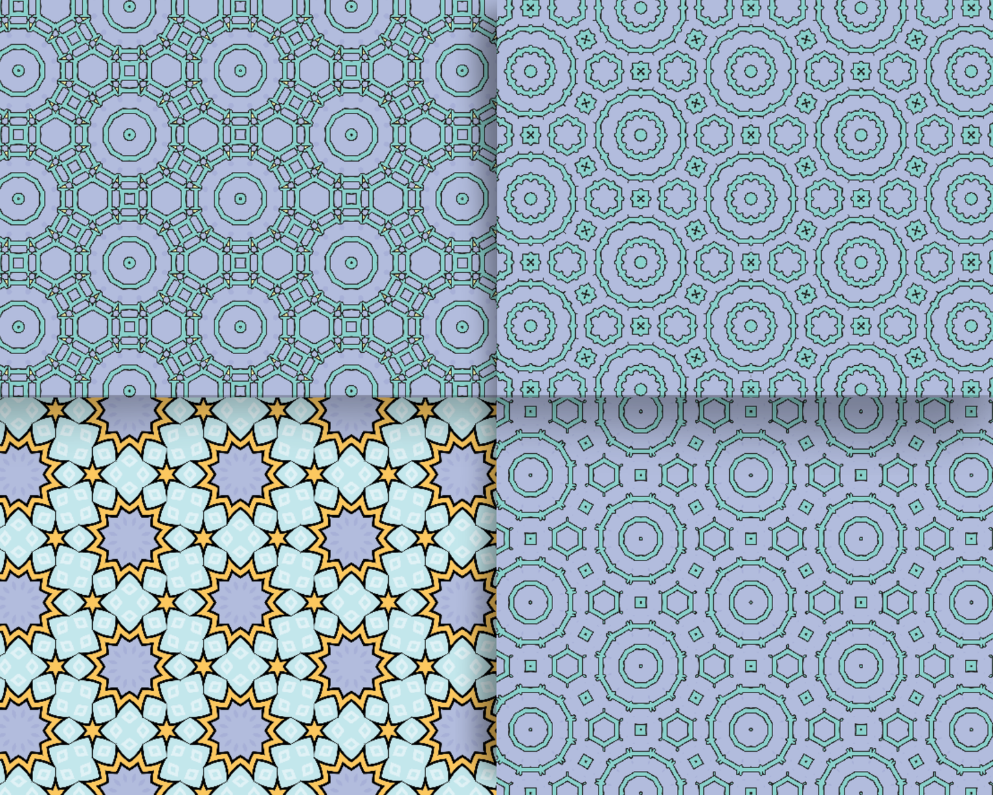 Purple Lover Digital Paper: 13 Seamless Soothing Purple Patterns