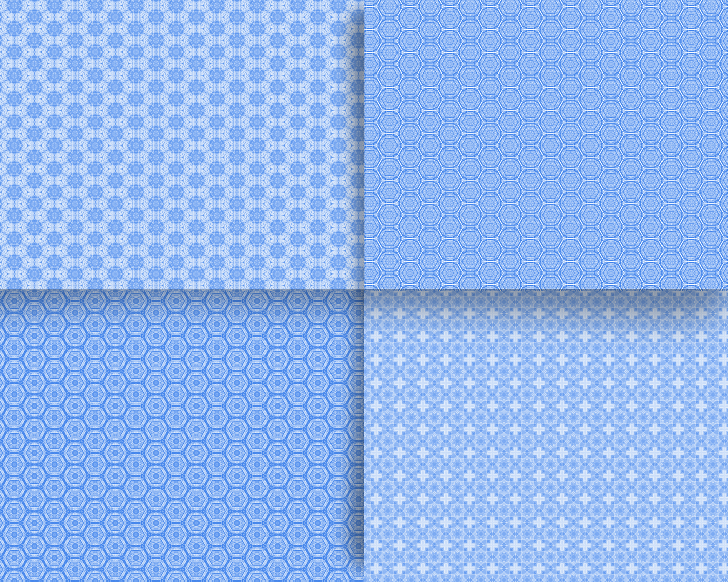 Portugal Blue Tiles Digital Paper Patterns, 10 Seamless Patterns with Commercial License