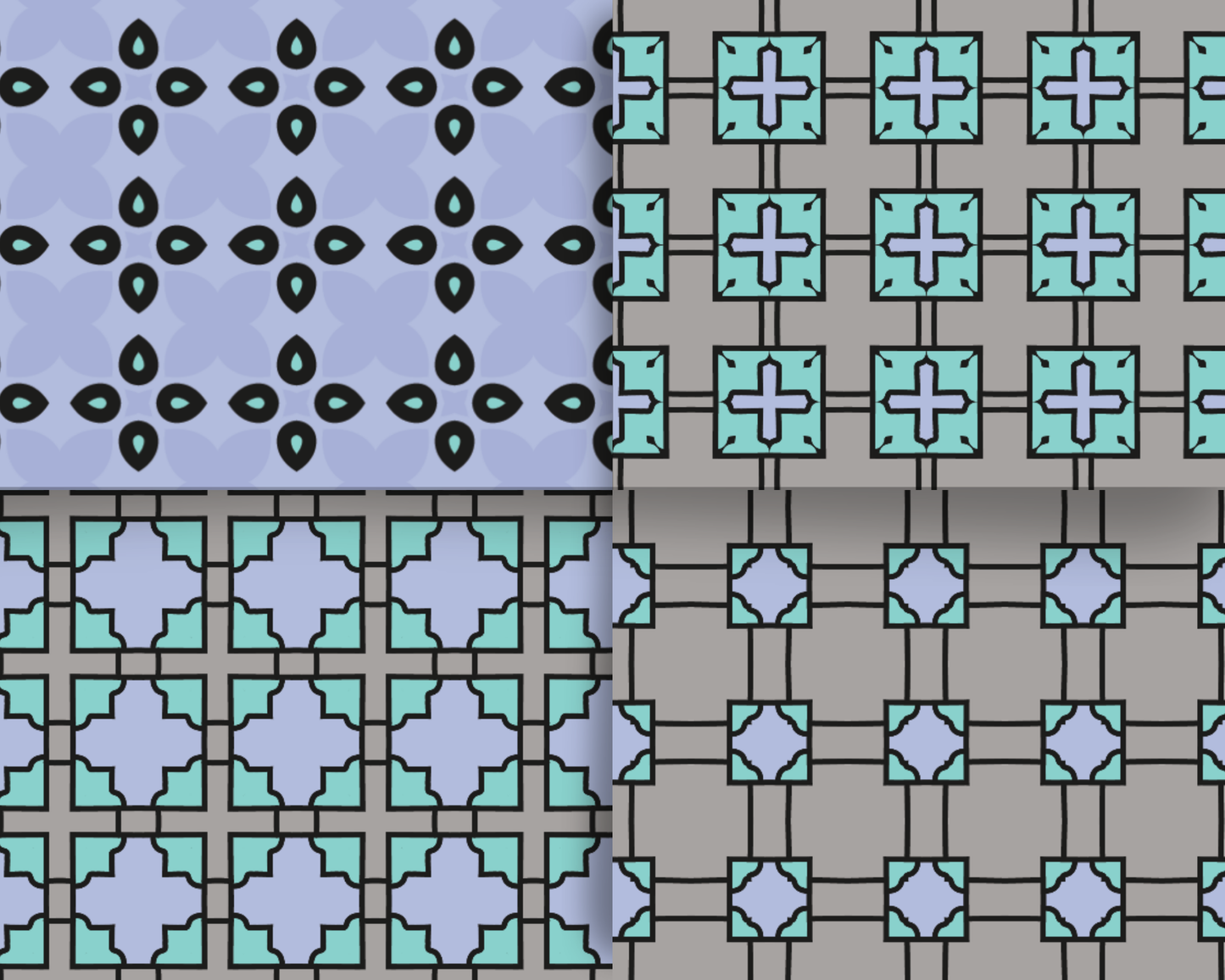 Purple Lover Digital Paper: 13 Seamless Soothing Purple Patterns