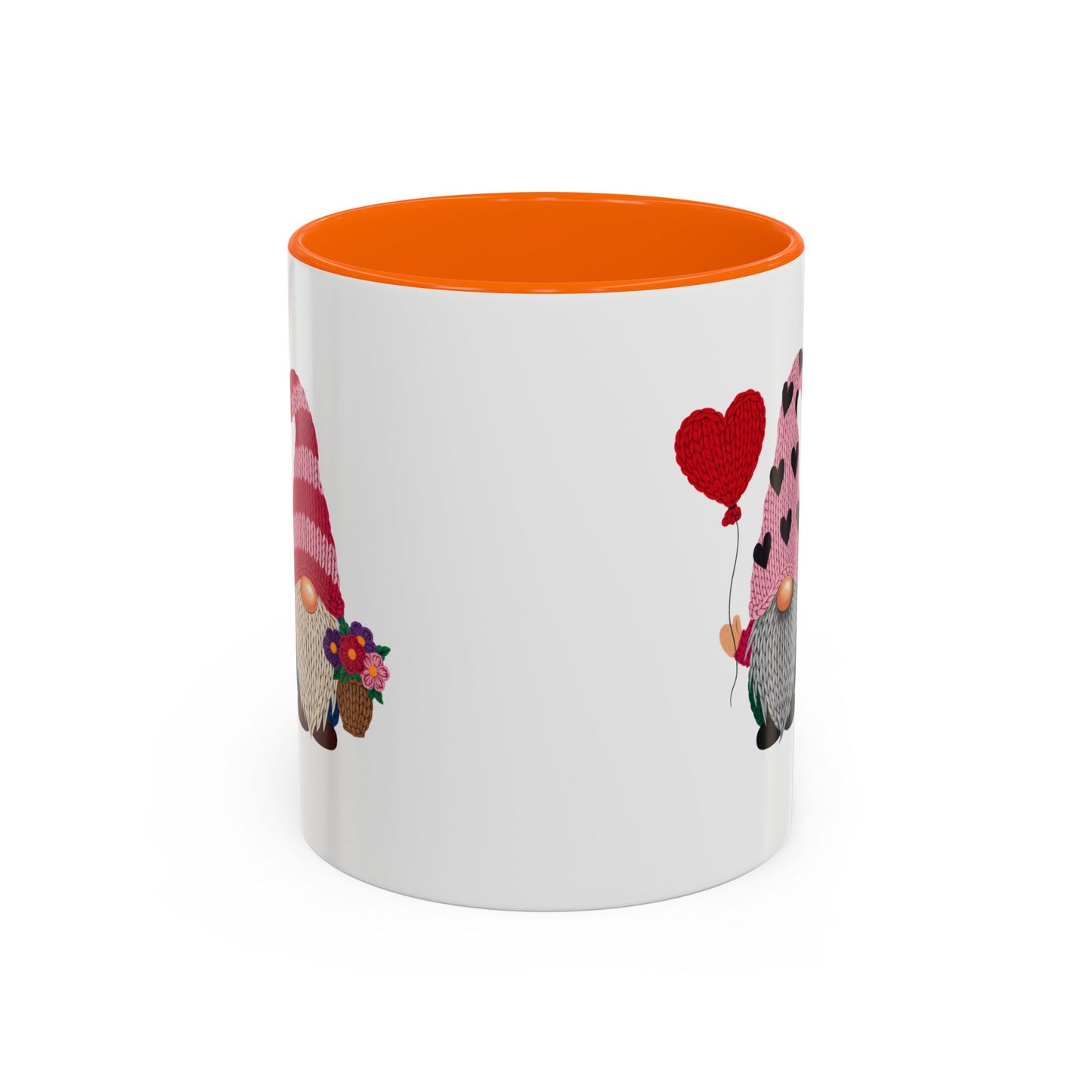 Valentine Gnome Coffee Mug - Cute Couples Accent Mug (11/15oz)