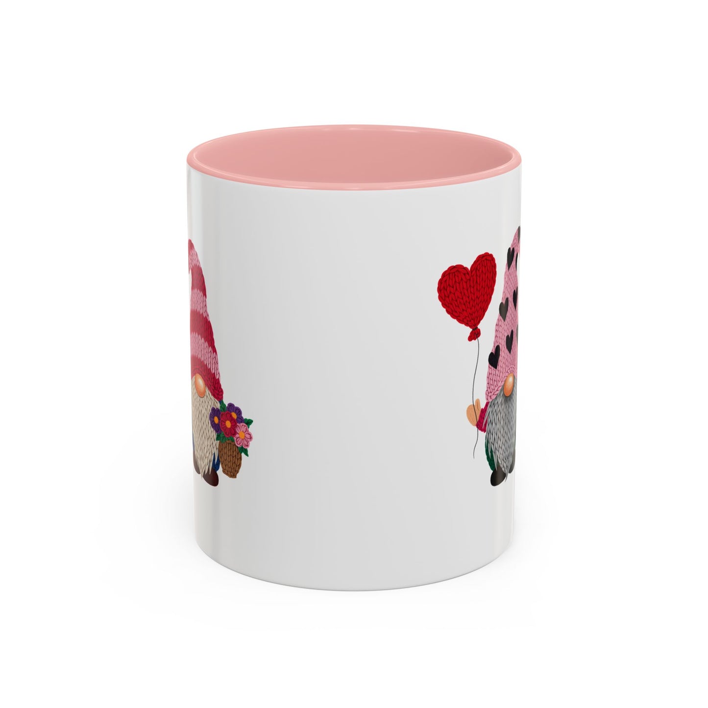 Valentine Gnome Coffee Mug - Cute Couples Accent Mug (11/15oz)