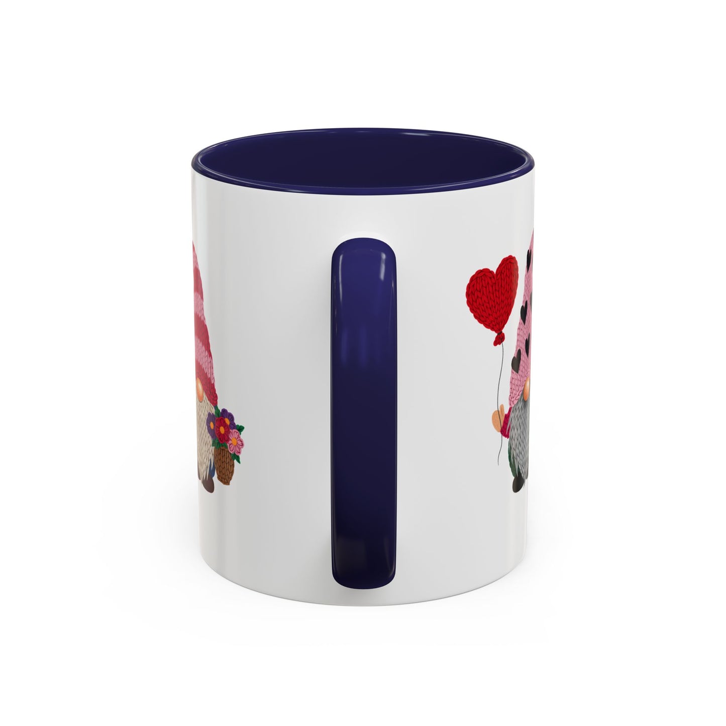 Valentine Gnome Coffee Mug - Cute Couples Accent Mug (11/15oz)