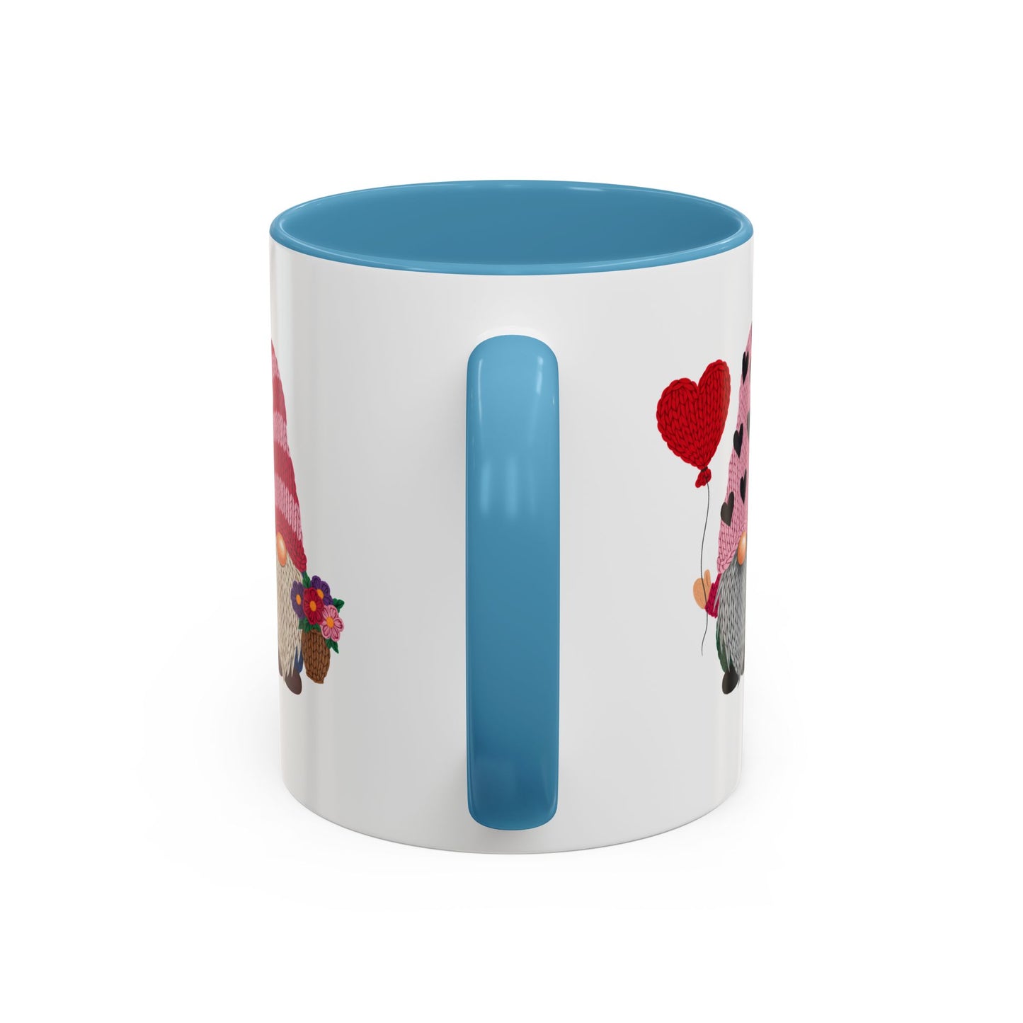Valentine Gnome Coffee Mug - Cute Couples Accent Mug (11/15oz)