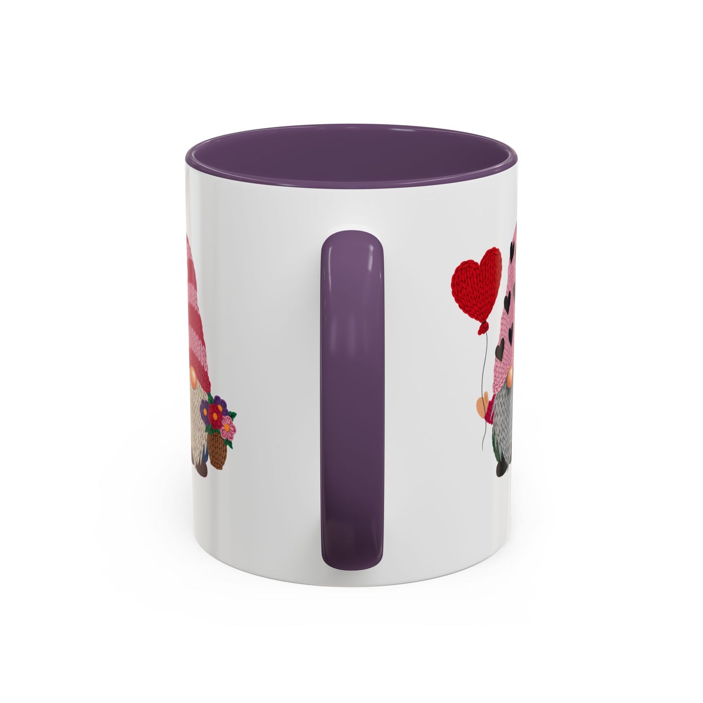 Valentine Gnome Coffee Mug - Cute Couples Accent Mug (11/15oz)