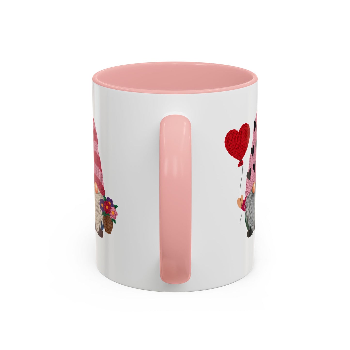 Valentine Gnome Coffee Mug - Cute Couples Accent Mug (11/15oz)