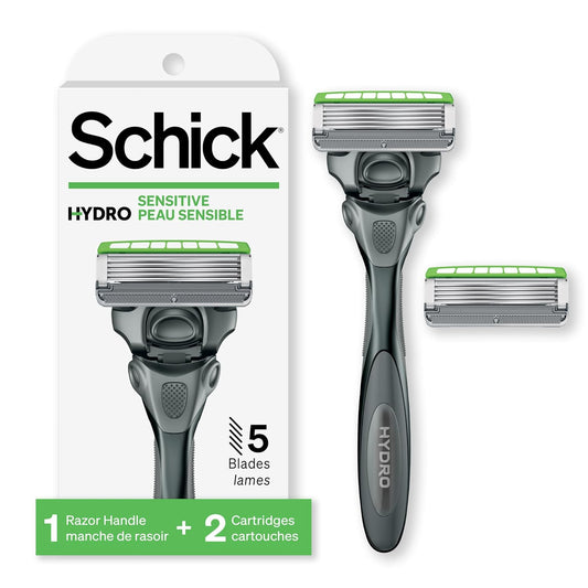 Schick Hydro 5 Sense Sensitive Skin Razor with Shock Absorb Technology for Men