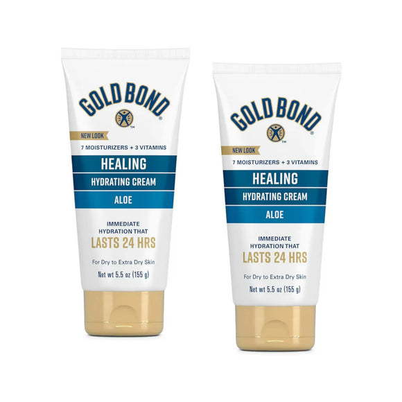 Gold Bond Ultimate Healing Skin Therapy Cream, Aloe 5.50 oz, Pack of 2