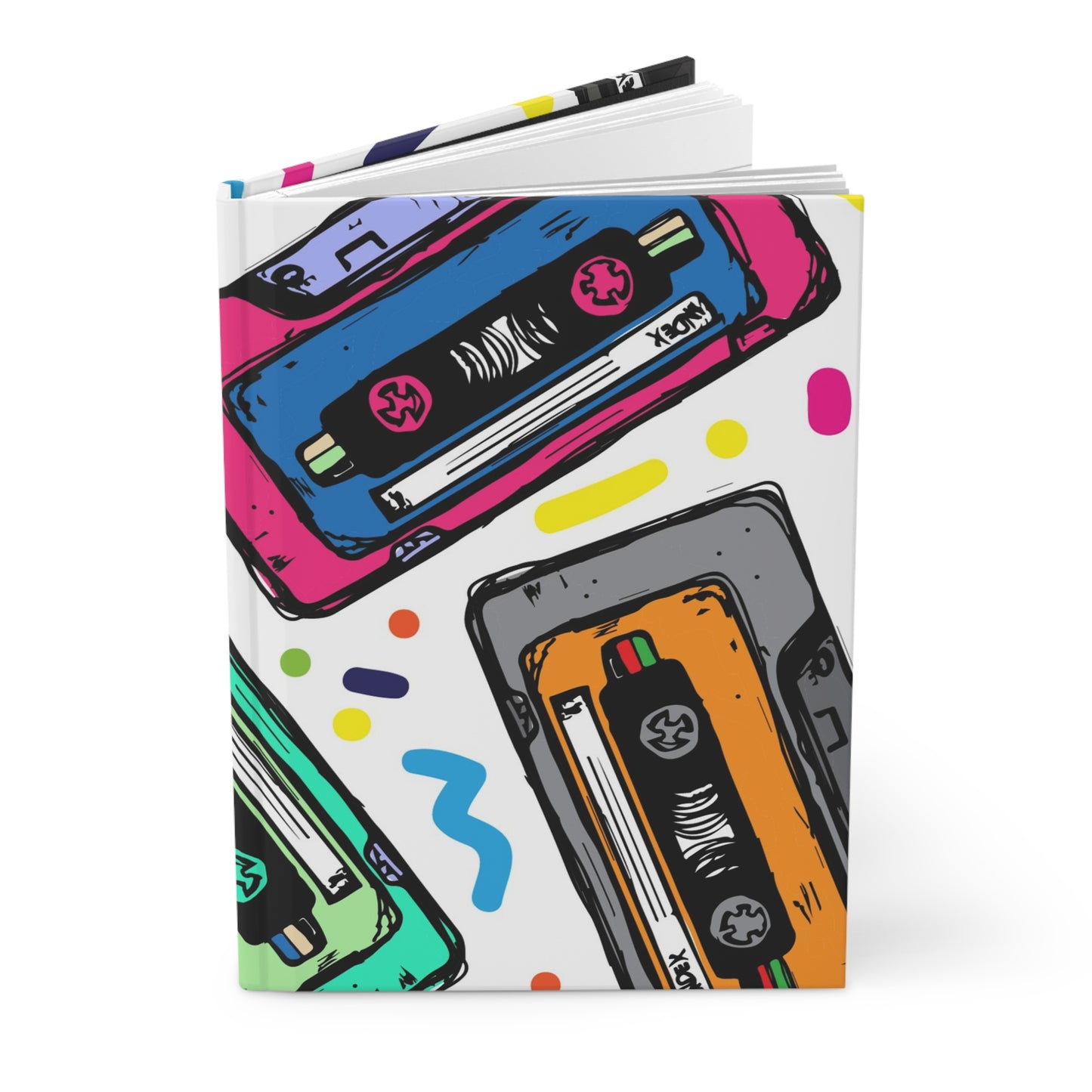 Retro cassette spiral notebook, nostalgic stationery gift