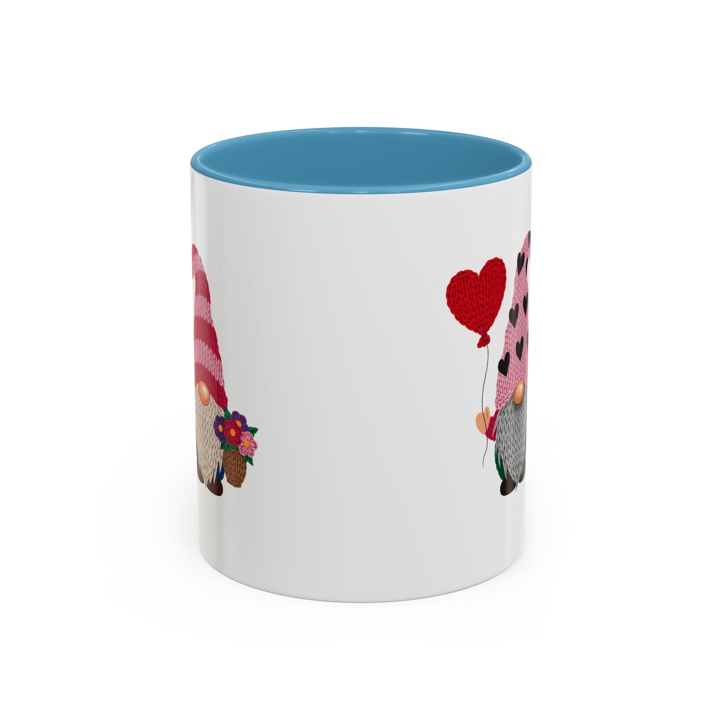 Valentine Gnome Coffee Mug - Cute Couples Accent Mug (11/15oz)