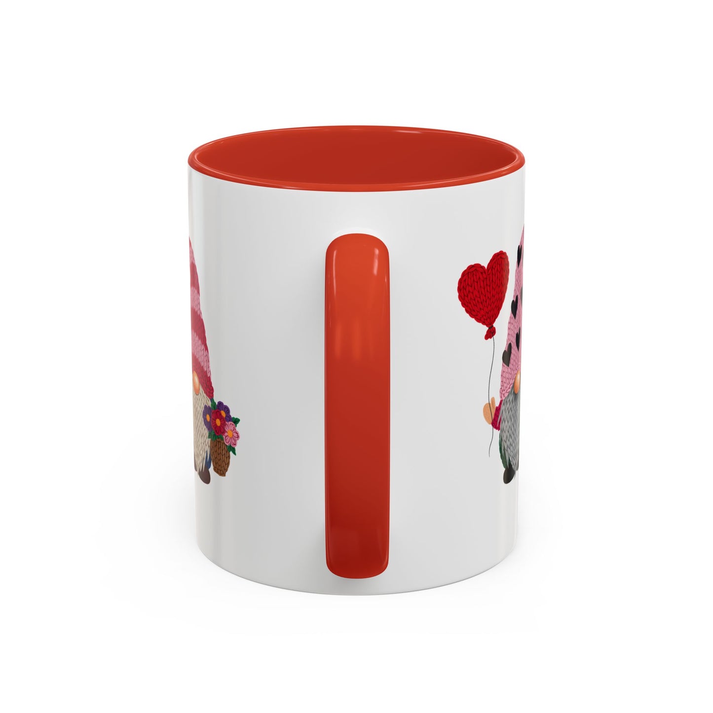 Valentine Gnome Coffee Mug - Cute Couples Accent Mug (11/15oz)