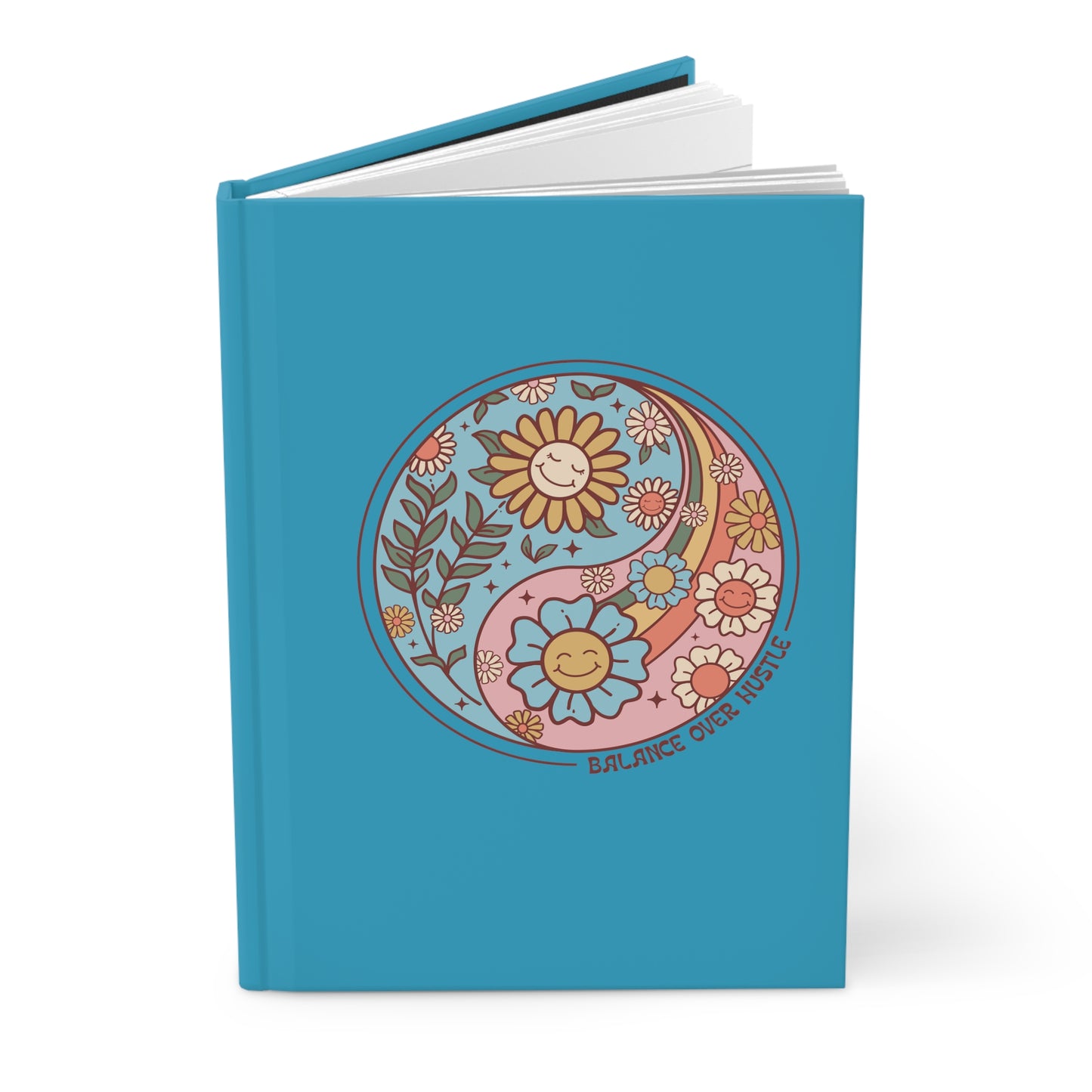 Balance Over Hustle Hardcover Journal Matte, Lined Pages