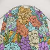Classic Vintage Boho Flowers, Polyester Shower Curtain