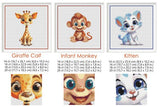 Cute Baby Animal Cross Stitch Pattern Bundle