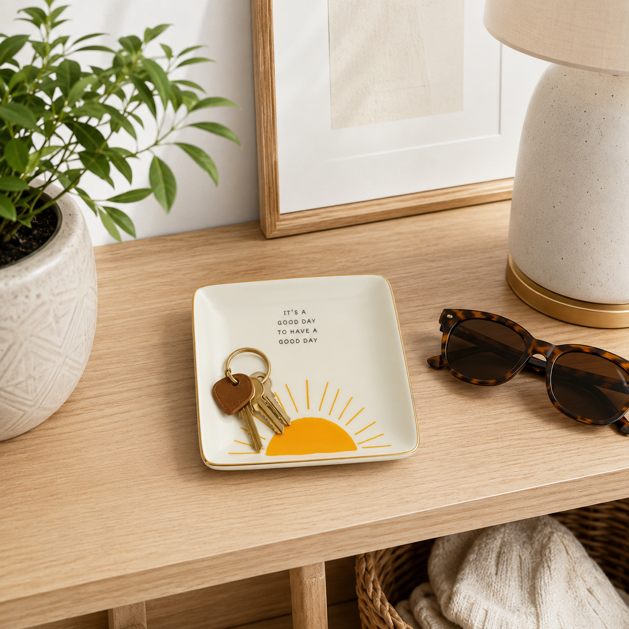 Square Trinket Tray Gift  It's A Good Day