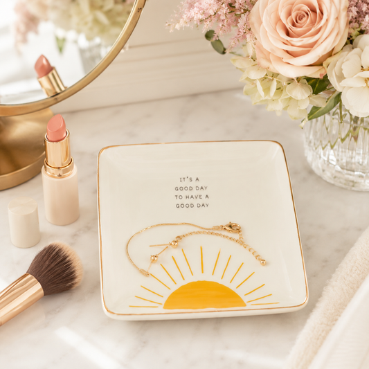 Square Trinket Tray Gift  It's A Good Day
