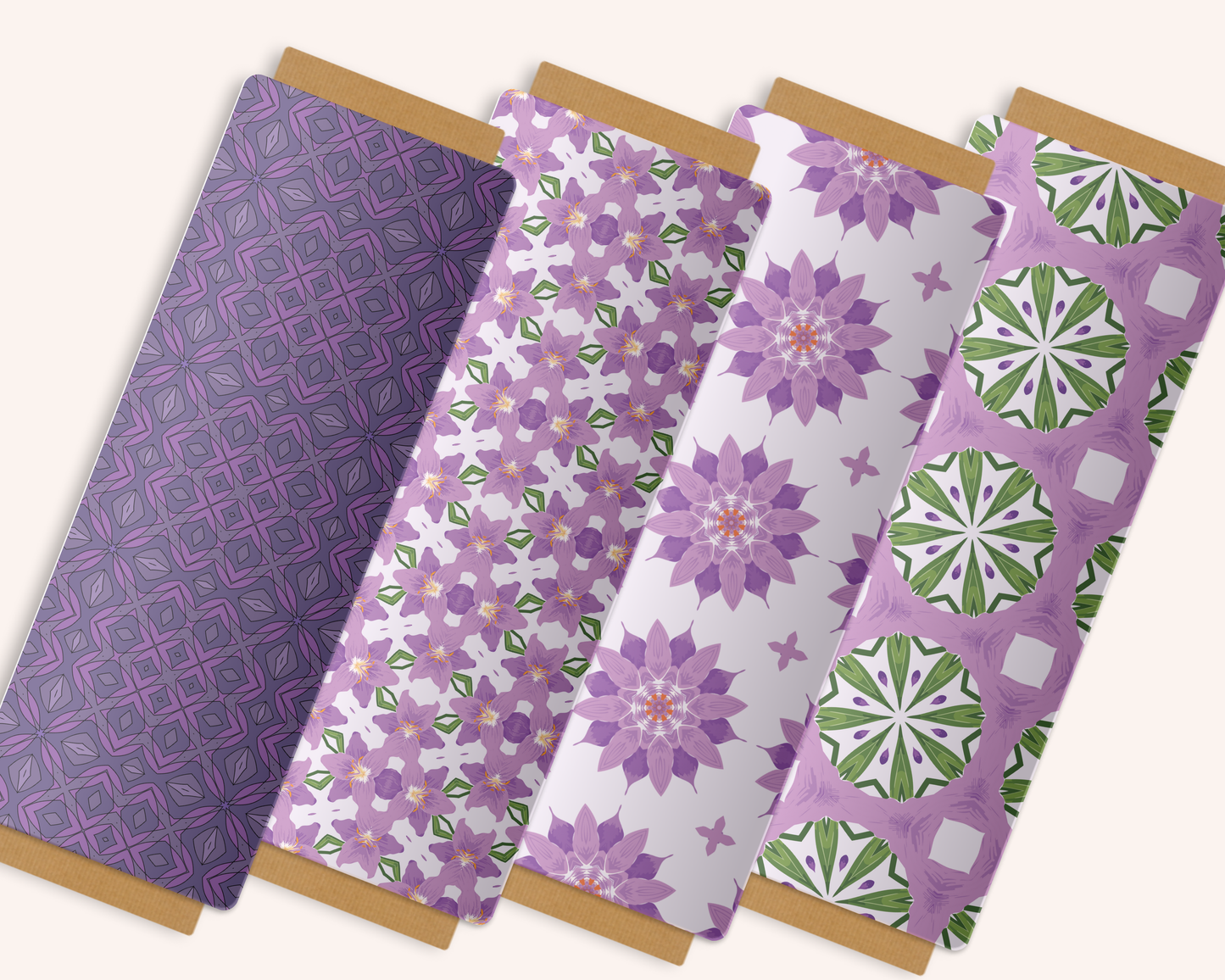 Purple Lovers Vibrant Digital Paper: 10 Seamless Soothing Purple Patterns