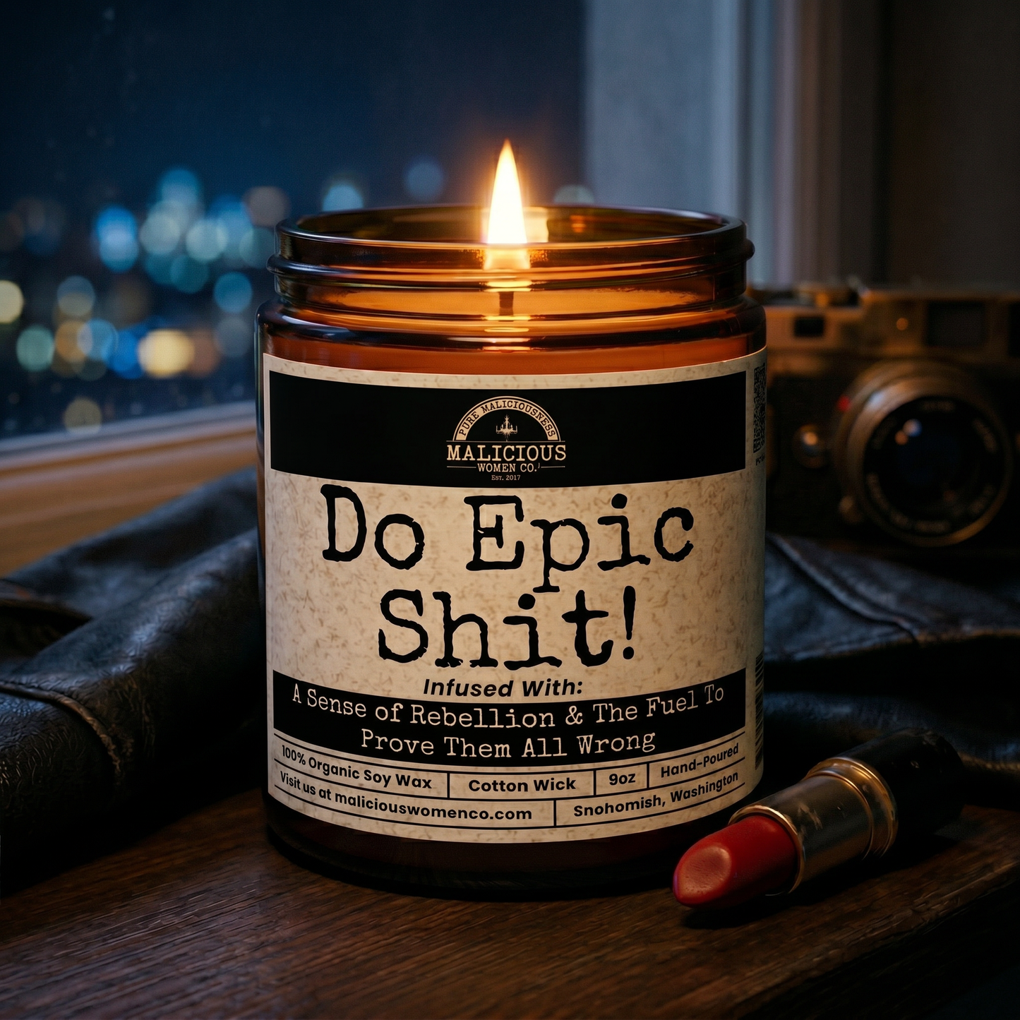 Do Epic Sh*t | Scent: Fresh Baked Bread | 9oz Funny Candle | Malicious Women Co